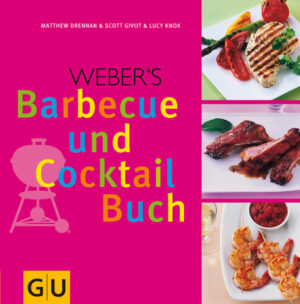 Glühend heiße Kohlen und eiskalte Drinks - das ist Sommerspass pur. Deshalb vereint "Das Barbecue und Cocktail Buch" gleich beides: 120 internationale, ungewöhnliche neue Grillrezepte und rund 40 Cocktailrezepte. Mit den kompakten Tipps und Infos zu Kohle- und Elktrogrill vom führenden Grillhersteller Weber wird jeder Wochenend-Bruzzler zum Grill-Profi. Bleibt nur noch die Entscheidung ob der Planters Punch besser zum Marokkanisch gewürzten Schwertfisch, dem Rosmarin-Huhn oder Gegrilltem Ziegenkäse im Weinblatt passt.