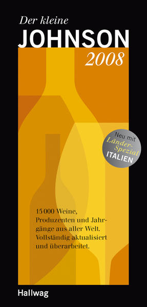 Der kleine Johnson erscheint jährlich in einer gründlich aktualisierten Neuausgabe. Hugh Johnson und sein Team von 38 Weinexperten haben alle Einträge zu Rebsorten, Weintypen, Regionen oder Weinproduzenten auf den neuesten Stand gebracht und mit vielen zusätzlichen Informationen versehen. In der vorliegenden Ausgabe halten viele Neuerungen Einzug, wie zum Beispiel eine farbige Sonderserie Länderspezial: den Auftakt in diesem Jahr macht das Weinland Italien. Weiterführende Kapitel ergänzen Ihr Weinwissen zu empfehlenswerten Jahrgängen, zu über 100 Rebsorten und zu ansprechenden Kombinationen von Essen und Wein. Der kleine Johnson 2008 bietet damit lexikalisch fundiertes Weinwissen im praktischen Pocketformat.