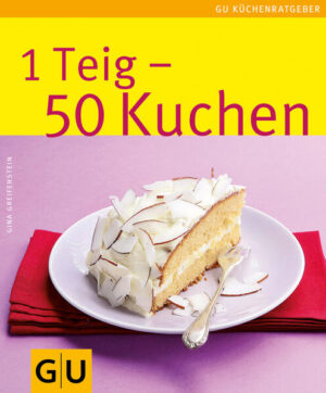 Neues vom Wunderteig. Endlich wieder 50 ofenfrische neue Kuchen nach dem Erfolgsrezept! Sie kennen es noch nicht? Man nehme 6 Grundzutaten, mische sie mit etwas Fantasie und erhält saftige Kuchen und feine Torten. Egal, ob einfache Rührkuchen für jeden Tag, Blechkuchen für viele oder Torten für Gäste, alle werden ganz schnell in einer Schüssel zusammengerührt. Verwöhnen Sie sich mit Vanillekranz, Bananen-Creme-Schnitten oder einer Bröseltorte mit Kirschen. Und mit den zusätzlichen Dekotipps werden alle festtagstauglich. Kuchenbacken einfach kinderleicht.