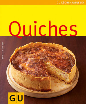 Außen käse-knusper-krustig und innen super-saftig - bei einer ofenfrischen Quiche ist jeder Widerstand zwecklos. Knuspriger Boden und pikanter Belag, das ist es was Quiche, Tarte und Co. auszeichnet. Und die Variationsbreite ist schier unendlich. Neben Klassikern wie Quiche lorraine oder Schweizer Zwiebelwähe machen Hackfleisch-Oliven-Tarte, Ratatouille-Quiche oder kleine, feine Artischocken-Kräuter-Törtchen ordentlich was her. Genau richtig für Gäste und Feste. Denn während die Quiche noch im Ofen bäckt, bleibt schon Zeit sich mit Freunden gemeinsam darauf zu freuen. Und mit den zusätzlichen Rezepten für Salate und kleine Saucen, lässt sich jede Quiche wunderbar als ganzes Hauptgericht servieren.