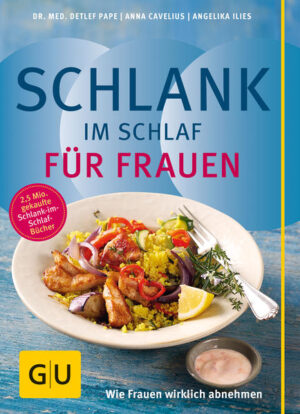 Frauen essen anders. Darum gibt es nun Dr. Papes Schlank-im-Schlaf-Konzept speziell für Frauen. Bestimmen Sie mit Dr. Pape Ihren Hormontyp und wählen Sie für sich typgerechte leckere Kohlenhydrat- oder Eiweiß-Gerichte. Dann dürfen Sie schlemmen und sich richtig satt essen - die Pfunde werden trotzdem purzeln! Werden auch Sie schlank im Schlaf - mit Dr. Papes neuer Diät nehmen Frauen wirklich ab!