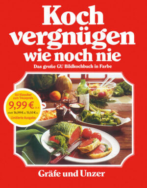 Das große GU-Bildkochbuch: ein echter Klassiker ist endlich wieder da! Mit 777 köstlichen Rezepten für alle Gelegenheiten von den mehrfach preisgekrönten Kochbuch-Autoren Christian Teubner und Annette Wolter. Von kalter bis warmer Küche, von Suppen bis Salaten, von Fisch bis Fleisch und von deftig bis elegant - hier sind die beliebtesten Rezepte für die schnelle Jeden-Tag-Küche, für das gemütliche Essen mit der Familie, aber auch für Feste und Gäste versammelt. Ausflüge in die internationale Küche und die Welt der Desserts runden die Rezeptevielfalt ab. Die erprobten Rezepte, authentischen Fotos und hilfreichen Praxistipps sorgen dafür, dass dieses Buch hält, was es verspricht: Kochvergnügen wie noch nie! Unveränderter Nachdruck der Originalausgabe von 1984.