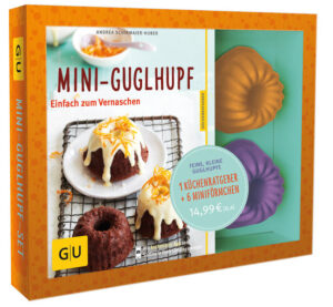 Der gute alte Guglhupf sorgt jetzt in neuem Gewand für Furore! Früher stand er sonntags duftend und mit Puderzucker bestäubt auf Omas Kaffeetisch - heute möchte man ihn im Mini-Format am liebsten täglich vernaschen. Denn der Guglhupf ist nicht nur kleiner, sondern auch köstlicher und extravaganter geworden! Und damit alle Hobbybäcker, die das Gugl-Fieber gepackt hat, sofort loslegen können, gibt es den Küchenratgeber gleich mit 6 passenden Miniformen im Doppelpack.