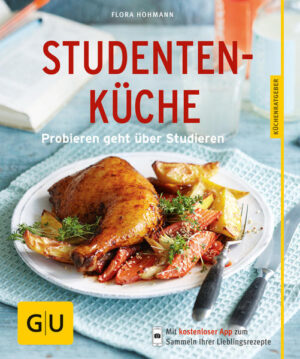 Mensa ade: Die besten Quick-&-easy-Rezepte für die StudentenkücheSchluss mit langweiligem Mensaessen und fadem Dosenfood! Selberkochen ist ansagt, und dafür braucht man zum Glück keine Prüfung und kein Diplom - es reicht der GU-Küchenratgeber Studentenküche. Hier gibt es die besten Tipps und Rezepte, wie man auch ohne Mutters Kochkünste überleben kann. Unsere WG-Küche ist zu klein, Ich hatte noch nie einen Kochlöffel in der Hand, Keine Zeit, muss lernen: Diese Ausreden gelten nicht mehr! Denn alle Rezepte gelingen ganz leicht und ohne großes Equipment, und der Geldbeutel wird auch geschont. Vor allem macht dieses Studentenfutter Lust aufs Kochen und hat es wirklich in sich: Müslis bringen Power für den Tag, eine schnelle Gemüsepfanne sorgt nach einem Vorlesungsmarathon für neue Energie und ein ofenfrischer Applecrumble ist der beste Seelentröster bei Prüfungsstress. Vieles kann man auch in der Lunchbox mitnehmen, und natürlich gibt es Rezepte für Pizza und Co., um die ganze WG zu bekochen. Also, nichts wie ran: Probieren geht über Studieren! Das steckt im Buch: Das gehört in den Vorratsschrank Clever einkaufen - gut kochen Fit durch den Tag Hungrig nach Hause Kochen für viele Die Basics der Studentenküche Brainfood für den Start in den Tag: Müslis und Smoothies Happy Birthday: Kuchen und süße Mitbringsel