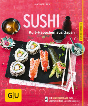 Sushi im Handumdrehen: die schönsten Rezepte für Japan-Feeling purIn Japan ist Sushizubereiten fast eine Wissenschaft für sich. Aber zum Glück geht es auch ganz einfach! Mit dem GU-Küchenratgeber Sushi können sich selbst Anfänger an die Asia-Röllchen wagen - sogar, wenn sie bisher bei Nigiri, Hosomaki oder Temaki nur Bahnhof verstanden haben. Der Reis ist fix gekocht, und los geht es! Aus frischem Fisch und knackigem Gemüse entstehen die feinsten Leckerbissen, und mit Sojasauce, Wasabi und Misosuppe schmeckt es daheim wie beim Lieblings-Japaner. Damit die edlen Röllchen nicht nur unvergleichlich gut schmecken, sondern auch auf Anhieb gelingen, werden die wichtigsten Handgriffe in Step-by-Step-Bildern gezeigt. Und wer es eilig hat, freut sich über die vielen Quick-and-easy-Rezepte, mit denen man Sushi auch ganz simpel stapeln, kugeln oder schichten kann. Ob klassisches Rezept oder neue Kreation: Sushi ist immer leicht und gesund - und macht mächtig Eindruck bei Gästen. Wetten, dass auch Sie den Dreh ganz schnell raus haben? Das steckt im Buch: Aufs Korn genommen: Reis kochen Formvollendet: Nigiri und Hosomaki Step by Step Ganz klassisch: Nigiri und Hosomaki XL-Rollen: Futumaki und Uramaki Easy Sushi: Temaki, Chirashi und Oshi Freestyle: Kugeln, Würfel und Co. Auf dem Asia-Trip: Zubehör aus Supermarkt und Asialaden Mit gutem Gewissen genießen: Nachhaltiger Fischeinkauf