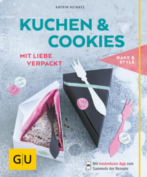 Der perfekte Mix: vielfältige Kuchenrezepte und dazu originelle Verpackungsideen zum SelbermachenDress up and go: Auch Kuchen wollen stylisch sein, vor allem wenn sie als Geschenk gedacht sind. Die Frage ist nur: Wie macht man Kuchen schnell und einfach ausgehfein? Eins, zwei, drei, schnipp: Kuchen und Cookies mit Liebe verpackt aus der neuen GU-Reihe Cook and Style zeigt mit superleichten Anleitungen und Step-Fotos, wie man mit Schere, Papier, Bändern und originellen Stempelvorlagen zur Bastelkönigin wird und Selbst-gebackenem hast-du-nicht-gesehen ein sensationelles Outfit verpasst: Lernen Sie Mister Undercover kennen, den raffiniert verhüllten Guglhupf, unterwegs in geheimer Mission, die stylische "Goody Bag", gefüllt mit chewy Schoko-Cookies oder kleine Minikuchen in edlen Boxen à la Chanel. Der Clou: Für alle Kuchenformen gibt es ein tolles Rezept und gleich mehrere maßgeschneiderte originelle Verpackungsideen - mit detallierten Anleitungen, Stepfotos und Schnittmustern. Keine Frage: Der neue Outfit-Trend für stylische Glücklichmacher-Kuchen hat It-Bag-Potenzial! So schnell und einfach aufgepeppt: Make-up für Kuchen: Glimmer, Glitzer, bunte Toppings Auf die Schnelle fein gemacht: Blitz-Verpackungen für Eilige Was man braucht: Bänder, Pappen, Etiketten So viel süße Vielfalt! Springform: Doppelter Schokokuchen und 3 Ideen für die passenden Beauty-Cases, ob für den ganzen Kuchen oder Stücke Kastenform: Nusskuchen und 3 Vorschläge, wie jeder Kastenkuchen einen sensationellen Auftritt bekommt Muffinform: Himbeer-Muffins und 3 Vorschläge, wie die Kleinen mit dem richtigen Outfit ganz groß rauskommen Minigugel-Form: Eierlikörgugel und 3 Ideen, mit denen die Kuchen-Küken süß wie aus dem Ei gepellt wirken Gugelhupfform: Quarkgugelhupf mit Rosinen und 2 Ideen, wie aus dem Klassiker mit witzigem Styling ein neues Must-have wird Tarteletteförchem: Mini-Limepies und 2 Vorschläge, wie aus den ofenheißen Pies ganz coole It-Pieces werden Cookies: Chocolate Chips Cookies und 2 Ideen, wie man mit Accessoires die Knusperteile zur runden Sache macht