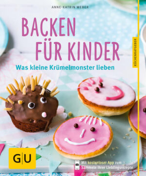 Backhits - nicht nur für den KindergeburtstagHaben Sie auch ein kleines Krümelmonster zu Hause? Oder auch mehrere? Dann wissen Sie bestimmt, was das beste Wundermittel ist, um Kinderherzen im Sturm zu erobern: Kuchen für Kinder, die so alltagstauglich und einfach sind, dass die Kids am liebsten gleich selbst mitbacken möchten. Vor allem, wenn es sich um kunterbunte und lustige Naschereien handelt, die auf jedem Kindergeburtstag für ein großes Hallo sorgen! Kinderrezepte, die der ganzen Familie Spaß machen: Der neue GU KüchenRatgeber Backen für Kinder liefert jede Menge Backrezepte, die kleine Naschkatzen lieben. Autorin Anne-Katrin Weber ist selbst Mutter von zwei Kindern. Sie weiß, was wichtig ist, damit die knusprigen Kinderlieblinge aus dem Ofen garantiert ohne Aufwand gelingen. Und sie weiß auch, dass es für die Kleinen oft nichts Schöneres gibt, als selbst ein bisschen mitzuhelfen. Das Kneten und Verzieren macht ja auch Riesenspaß - und was dann verführerisch duftend aus dem Ofen kommt, schmeckt nicht nur den Kids, sondern der ganzen Familie! Zu altbekannten Favoriten wie Marmorkuchen und Kalter Hund gesellen sich hier auch so fantasievolle Kinderhits wie Igelmuffins und Himbeer-Streuseltaler. Für Ostern gibt’s ein Osterlamm, für heiße Sommertage eine Eistorte. Und für den Kindergeburtstag den ultimativen Schokokuchen! Kochideen aus dem Backofen: Alle Rezepte sind absolut alltagstauglich und gelingen ohne Aufwand im Handumdrehen. Da ist bestimmt für jede Gelegenheit etwas dabei - sogar vegetarische Rezepte für ein schnelles Mittagessen fehlen nicht. Schließlich muss Backen ja nicht immer süß sein! Die Bandbreite der Rezepte reicht von Snacks und Muffins für Kinder bis hin zu Backrezepten, die sich als komplettes Essen für Kinder und als schnelle leckere Gerichte für die ganze Familie eignen: Amerikaner-Gesichter Hafer-Schoko-Cookies Rübli-Muffins Erdbeer-Himmelstorte Crêpetorte mit Beerencreme Spinatwaffeln mit Tomaten Mini-Pizzas mit buntem Belag Kürbismuffins mit Schafskäse Mohnbagels Für leuchtende Kinderaugen: Die alltagstauglichen, kreativen Kinderrezepte von Backen für Kinder passen das ganze Jahr über. Und sind so leicht, dass die Kleinen bestimmt mit Herzenslust dabei sind, wenn es ans Rühren und Verzieren geht. Praktische Tipps zum Backen mit Kindern und eine übersichtliche Pannenhilfe, wenn mal etwas danebengeht, machen das Backen für alle zum spielerischen Vergnügen. Dazu gibt‘s originelle Tipps fürs Kindergeburtstag Büffet: zum Beispiel Anleitungen für bunte, schnelle Dekorationen und Rezepte für Mug Cakes, die als Ruck-Zuck-Minutenkuchen ideal sind, wenn die kleine Rasselbande mehr Freunde mit nach Hause bringt, als geplant! Schnelles Mittagessen: Und wenn der Backofen sowieso heiß ist, lässt sich darin gleich noch ein praktisches schnelles Mittagessen zubereiten. Zu den drei Rezeptkapiteln „Klein & süß“, „Groß & beliebt“, „Festlich & besonders“ gesellt sich noch ein viertes für pikante Kuchen: „Herzhaft & knusprig“. Es enthält auch vegetarische Rezepte wie etwa Spinatwaffeln. Wetten, dass davon garantiert kein Krümel übrig bleibt? Backen für Kinder auf einen Blick: Nicht nur für den Kindergeburtstag: alltagstaugliche Backrezepte für jede Gelegenheit, die Kinder garantiert lieben. Da bleibt kein Krümel übrig: Von Muffins für Kinder und kleine und große Kuchen über Torten und Kekse bis zu pikanten Knabbereien, die sich auch als leckere Gerichte fürs Mittagessen eignen - kunterbunte Kinderrezepte aus dem Backofen, die der ganzen Familie schmecken! Für leuchtende Kinderaugen: Tipps undTricks für einfache, aber fantasievolle Dekorationen, Rezepte für Torten und Kuchen für Kindergeburtstage. Rezepte für jede Gelegenheit: z. B. Osterlamm und Eistorte. Plus: vegetarische Rezepte für leckere Gerichte aus dem Backofen.