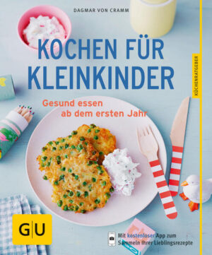 Kochen für Kinder: Schnelle Gerichte für die gesunde ErnährungWie schmeckt die Welt? Kleine Kinder entdecken ihre Umwelt auch gerne übers Essen. Sie haben genauso Spaß am Knabbern und Löffeln, Knuspern und Genießen wie Erwachsene auch. Nur einen wichtigen Unterschied gibt es natürlich: In den ersten sieben Lebensjahren ist gesunde Ernährung besonders wichtig. Mütter und Väter machen sich deshalb viele Gedanken über die gesunde Ernährung ihrer Kinder. Wenn sie sich fragen, was koche ich heute, dann wünschen sie sich nicht nur Rezepte für schnelle Gerichte, sondern Rezepte, die den Kleinen schmecken - und die gesund sind! Vitamine, Mineralstoffe, Spurenelemente und Ballaststoffe helfen den Kids, ein starkes Immunsystem auszubilden. Gesunde Ernährung macht fit fürs Leben. Sie ist einfach das beste Rezept für die optimale Entwicklung der Kleinen. Kochen und genießen: Knusprige Puffer, lecker gefüllte Wraps oder ein duftendes Geschnetzeltes - wenn es den Kleinen richtig gut schmeckt, prägt das ihr Essverhalten fürs ganze Leben. In der Familie gemeinsam kochen und genießen schenkt den Kids Geborgenheit. Und es hilft ihnen auch, neue Geschmackswelten zu entdecken, Gewohnheiten und Vorlieben auszubilden. Die aus vielen Fernsehformaten bekannte Kinderernährungsexpertin Dagmar von Cramm hat selbst drei Jungs großgezogen. Aus eigener Erfahrung weiß sie, welche Gedanken sich Eltern beim gesund Kochen für Kleinkinder machen. Ihren Bestseller Kochen für Kleinkinder legt sie deshalb jetzt neu auf: mit topaktuellen neuen Rezepten, von den Suppen bis zum Nachtisch. Leichte Gerichte, die schnell frisch gekocht sind - Kinderrezepte, die der ganzen Familie schmecken! Nicht nur Kartoffelgerichte und Nudelgerichte: Klar, alle Kinder lieben Nudeln und Nachtisch