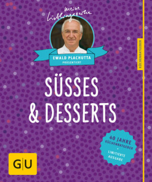 Nachtisch, Desserts und Kuchenrezepte zum TräumenIm 7. Himmel schweben, dafür braucht es manchmal keine Wunder. Einfach nur Sahne und Milch, Eier und Butter, Schokolade, Vanille oder Früchte – und dazu eine traumhafte Auswahl leichter Rezepte für Nachspeisen und Desserts, die so luftig und verführerisch daherkommen, dass sie das Herz sofort höher schlagen lassen: ein Creme brulée Rezept zum Beispiel, oder Salzburger Nockerln und Kaiserschmarren, Topfenpalatschinken oder Grießflammeri. Dass bei so klingenden Namen viele sofort an Süßes aus Österreich und an Kuchenrezepte der Wiener Küche denken, ist kein Zufall: Schließlich stammen von dort nicht nur die schönsten Klassiker für Süßes. Sondern auch einige der allerbesten Kuchenbäcker der Welt! Süßes vom Profi, das auch Anfängern gelingt: Die Küchenratgeber von GU feiern 2015 ihren 40. Geburtstag. Mit über 51 Millionen verkauften Exemplaren sind sie die erfolgreichste Kochbuchreihe der Welt. Das hat seinen Grund: Die Rezepte sind so zeitgemäß wie einfach, so leicht wie raffiniert. Süßes und Desserts sind da seit jeher ganz vorne mit dabei. Und deshalb konnten die Küchenratgeber für ihre Jubiläumsausgabe einen der besten Patissiers Europas gewinnen: Ewald Plachutta aus Wien. Im GU Jubiläums-Küchenratgeber Ewald Plachutta präsentiert Süßes & Desserts zeigt der Meisterpatissier die schönsten Klassiker für Nachspeisen, Desserts und Kuchen Rezepte. Als Schmankerl stellt er dazu vier seiner ganz persönlichen Lieblinge für Nachtisch und Kuchenrezepte vor: Sachertorte, Eierlikörcreme mit Beerenragout, Mohr im Hemd und Kaiserschmarren. So luftig-leicht und verführerisch die herrlichen Nachspeisen aussehen, so locker und einfach sind sie auch gemacht! Wie immer bei den Küchenratgebern sind die Rezepte nämlich so einfach und gut erklärt, dass sie auch Anfängern mühelos gelingen! Süßes Fingerfood, Desserts im Glas und Kuchenrezepte: Wiener Mehlspeisen und klassische Nachspeisen haben nicht umsonst eine so lange Tradition: Sie sind unglaublich wandlungsfähig und machen auch in neuen Outfits eine Superfigur. In Ewald Plachutta präsentiert Süßes & Desserts finden sich jede Menge Dessert Rezepte, die sich auch als Dessert im Glas eignen oder als süßes Fingerfood für die Party: Rote Grütze, Melonensalat mit Minzesirup, Schokoladentartes oder Cassis-Törtchen sind ein paar Beispiele dafür. In vier Kapiteln tut sich in dem glanzvoll gestalteten Küchenratgeber für alle Süßschnäbel und Fans verführerischer Desserts eine Welt voller Naschereien auf: Cremige Verführer: z. B. Tiramisu, Bayerische Creme mit Kirschsauce, Milchreis mit Erdbeersauce, Grießflammeri mit Schokosauce Süße Schokoträume: z.B. Mousse au chocolat, Schokoladenterrine, Schokoladentartes, Schokoküchlein mit Überraschung Freche Früchtchen: z. B. Melonensalat mit Minzesirup, Mango-Kokos-Sorbet, Bratäpfel mit Mandeln, Cassis-Törtchen, Kirschsorbet mit Mandelstreifen Himmlische Mehlspeisen: z. B. Apfelkücherl mit Zimtzucker, Salzburger Nockerln, Marillenknödel, Sachertorte,Topfenpalatschinken Styling-Ideen für Cupcakes: Zusätzlich zu den Rezepten gibt es viele Tipps, zum Beispiel, wie man Kuvertüre richtig schmilzt. Fans von süßem Fingerfood, wie zum Beispiel Cupcakes, werden sich über die Styling-Ideen für Süßes freuen. Die lassen sich nämlich leicht zum Verzieren von Cupcakes nutzen, wie etwa das schnell gemachte Schokogitter, die kandierten Rosenblüten oder die gezuckerten Zitronenschalen. Und wer sich mal eben auf die Schnelle mit einer Süßspeise verwöhnen möchte, schwebt mit den Turbo-Schnellrezepten für Blitz-Eiscreme oder kleine Express-Süßigkeiten bestimmt eins, zwei, drei auf Wolke 7! Ewald Plachutta präsentiert Süßes & Desserts auf einen Blick: Kuchen Rezepte und Nachtisch vom Feinsten: Vier ganz persönliche Rezepte für Süßes vom Wiener Meisterpatissier Ewald Plachutta. Dazu eine große Auswahl der schönsten Kuchenrezepte und Rezepte für Desserts und Nachtisch: von Klassikern wie Topfenpalatschinken und Kaiserschmarren, bis zu Torten und Tartes, süßer Nachtisch mit Schokolade und Früchten sowie Dessert Rezepte, die sich auch als Dessert im Glas eignen. Kuchenrezepte, die auch Anfängern gelingen: Ganz gleich ob Sachertorte oder Mozarttorte, luftige Desserts wie Salzburger Nockerln oder Creme brulée Rezept: alle Rezepte sind so einfach und nachvollziehbar, dass auch Anfänger im süßen Glück schwelgen können! Neu fotografierte Rezepte für Kuchen, Nachtisch und Dessert in glänzend gestyltem Layout und Hochglanzcover: Der Themenband rund um Süßes & Dessert aus der siebenbändigen, exklusiven Sonderedition zum 40. Jubiläum der GU Küchenratgeber – perfekt als Geschenk!