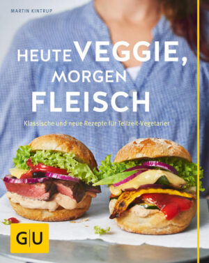 Für Teilzeit Vegetarier: einfache vegetarische Rezepte mit Fleisch-Variante(Neuausgabe des Titels »Kochen für Teilzeit-Vegetarier«.) Jeden Tag Fleisch auf dem Teller? Muss für die richtige Ernährung nicht sein! So denken immer mehr Genießer. Schon 42 Millionen Deutsche leben nach dem Motto: Fleisch gerne, aber nur hin und wieder, und wenn, dann bitte von guter Qualität! Teilzeit Vegetarier nennt sich der moderne Lifestyle-Trend, der mehr und mehr Befürworter findet. Gesunde Rezepte und gesundes Essen stehen hoch im Kurs! Artgerechte Tierhaltung ist auch ein großes Thema. Und was den Teilzeit Vegetarier Trend so richtig beflügelt, ist die Tatsache, dass vegetarische Gerichte einfach unschlagbar vielseitig und ungemein lecker sein können. Mit den richtigen Rezepten, versteht sich! Vegetarier, Veganer und Fleischliebhaber um einen Tisch: Gesundes Essen bedeutet für viele, sich ab und zu ein zartes Schnitzel, saftiges Steak oder Fischfilet zu gönnen und an den anderen Tagen, zum Beispiel unter der Woche, ohne Aufwand köstlich vegetarisch zu kochen. Andere wiederum suchen nach einem Ernährungsplan zum Abnehmen und möchten dabei auch mehr vegetarische Rezepte in ihren täglichen Speiseplan integrieren - ohne dabei ganz auf Fleisch verzichten zu müssen. Und wie viele Familien und Paare gibt es inzwischen, in denen einer Vegetarier oder Veganer ist, während der Rest der Familie sich nicht vorstellen kann, komplett auf fleischlose Gerichte umzustellen? Richtige Ernährung - perfekt kombiniert: Für alle, die ihren Fleischkonsum etwas runterfahren, aber deshalb noch lange nicht auf Fleisch verzichten wollen, sind die vielseitigen, leichten Rezepte von Heute Veggie, morgen Fleisch von GU einfach perfekt. Denn sie bieten flexible Lösungen: 60 neue, verführerische vegetarische Rezepte - und zu jedem Rezept gibt es die passende Variante mit Fleisch, Geflügel, Meeresfrüchten oder Fisch! Vegetarische Rezepte mit dem gewissen Etwas: Martin Kintrup, Autor von Heute Veggie, morgen Fleisch, hat seine Vorliebe für abwechslungsreiche fleischlose Gerichte schon in mehreren, teils preisgekrönten Kochbüchern unter Beweis gestellt. Mit seinen neuen Rezeptideen für schnelle vegetarische Gerichte, die sich mit Fleisch, Geflügel und Fisch ganz einfach ergänzen lassen, zeigt er, wie man vegetarische Rezepte nach Lust und Laune aufspecken kann. Hirse oder Hackfleisch? Das ist keine Frage mehr! Mit Heute Veggie, morgen Fleisch geht beides! Köstlich vegetarisch - trotzdem muss man nicht gleich Vegetarier werden: Die rund 60 Rezepte fürs vegetarisch Kochen funktionieren jedes für sich perfekt ohne Fleisch. Knackiges Gemüse, frische Kräuter, gesunde Hülsenfrüchte, Pasta und Kartoffeln sind für diese Rezepte ohne Fleisch die Stars auf dem Teller! Für jedes Rezept gibt es einen Vorschlag, wie sich die Veggie-Version mit Fisch, Meeresfrüchten, Geflügel oder Fleisch einfach abwandeln lässt. Ohne Aufwand und auch für Anfänger leicht! So entsteht mit wenigen Handgriffen auf der Basis eines vegetarischen Rezepts ein komplett neues Gericht. Die Anzahl der Rezepte verdoppelt sich damit natürlich auch: Salate: z. B. Rübchen-Carpaccio (mit Roastbeef), Dicke Bohnen-Salat (mit Zwiebelmett), Hirsesalat (mit Meeresfrüchten), Pumpernickelsalat (mit Nordseekrabben), Fruchtiger Reisnudelsalat (mit Steakstreifen), Bunter Wintersalat (mit Speck-Champignons) … Suppen & Eintöpfe: z. B. Kichererbsen-Tomatensuppe (mit Lammwürstchen), Vietnamesische Nudelsuppe (mit Rindfleisch), Süßkartoffel-Zitronengras-Suppe (mit Garnelenspießen), Zucchinicreme mit Mozzarella-Tatar (oder Lachstatar), Paprika-Curry-Topf (mit Rinderfilet) … Kartoffeln, Gemüse & Hülsenfrüchte: z. B. Kartoffel-Spargel-Gratin (mit Lachs), Zitronenpüree mit Spiegelei (und Speck), Ofen-Ratatouille (mit Lammkoteletts), Grünes Gemüsecurry (mit Garnelen und Fisch), Frühlings-Linsengemüse (mit Mettwürstchen), Bohnen mit Kichererbsenpüree (und Kalbsmedaillons) … Pasta & Nudeln: z. B. Pasta mit Grapefruitschaum (und Kaviar), Lauwarmer Nudelsalat (mit Hähnchen), Rote-Bete-Pasta mit Nüssen (und Salsiccia), Pasta mit Balsamico-Linsen (und Kabeljau), Gratinierte Krautfleckerl (mit Kassler) … Reis & Getreide: z. B. Frühlingsrisotto (mit Speck-Hähnchenbrust), Avocado-Tofu-Sushi (mit Lachs und Garnelen), Reispfanne mit Pilzen (und Bratwurst), Couscous mit Erdbeeren (und Putenbrust), Paprika-Mango-Gemüse (mit Knuspernuggets) … Gesunde Rezepte für die vegane Ernährung: Auch wenn „Veggie“ im Titel steht, sind nicht wenige Rezepte von Heute Veggie, morgen Fleisch leckere Beispiele für die vegane Küche - und dabei so ausgesprochen verführerisch, dass auch eingefleischte Genießer nicht auf die Idee kämen, dass es sich um vegane Gerichte handelt. Vor allem unter den knackigen Salaten und verführerisch komponierten Suppen gibt es einige komplett vegane Gerichte. Das macht Heute Veggie, morgen Fleisch zu einem Allround-Kochbuch: Veganer, Vegetarier und Fleischtiger finden hier jede Menge Ideen für die gesunde Küche. Flexibel - und ganz nach Appetit und Laune! Heute Veggie, morgen Fleisch auf einen Blick: Vegetarische Rezepte für Veggie-Fans und Fleischliebhaber: Das große Rezeptbuch zum Mega-Trend Teilzeit Vegetarier. Schon 42 Millionen Deutsche essen mehr vegetarische Gerichte - ohne dabei ganz auf Fleisch zu verzichten. Gesundes Essen mit dem gewissen Etwas: 60 vegetarische Rezepte, die perfekt ohne Fleisch funktionieren. Zu jedem Gericht gibt es die passende Variante mit Fleisch, Geflügel, Fisch oder Meeresfrüchten. Macht zusammen: über 100 gesunde Rezepte, die sich flexibel gestalten lassen. Auch für Anfänger! Ganz schön flexibel: Rezepte für die vegane Ernährung sind ebenfalls dabei. Vor allem knackige Salate und köstliche Suppen. So verführerisch, dass auch Fleischliebhabern das Wasser im Mund zusammen läuft. Und jedem Vegetarier sowieso!