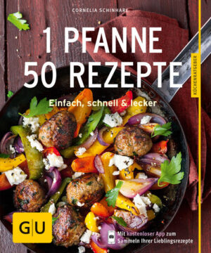 1 Pfanne - 50 Rezepte: Pfannengerichte für jeden TagBei uns geht Kochen jetzt ganz schnell - und wird trotzdem nie langweilig. Der GU-Küchenratgeber „1 Pfanne - 50 Rezepte“ steckt voller einfacher Pfannengerichte, die kostbare Zeit sparen. Die Kochtöpfe bleiben im Schrank, der Abwasch geht blitzschnell. Bei diesen 50 Rezepten landet alles in einer Pfanne, was Ihre Geschmacksknospen glücklich macht: von Kartoffeln bis Fleisch, von Gemüse bis Fisch, von simpel bis edel. An die Pfanne, fertig, los! Pfannengerichte schnell & einfach: Ihr Buch auf einen BlickDas erwartet Sie im GU-Küchenratgeber „1 Pfanne - 50 Rezepte“: Tipps und Extras: Die perfekte(n) Pfanne(n), Pfannen-Eier fünfmal anders, Grund-Know-how für Pfannen-Köche, Beilagen und Desserts Kartoffeln, Nudeln & Gemüse: Spargel-Quark-Schmarrn, Pfannen-Niçoise, Bratkartoffel-Kraut-Pfanne, Bratkartoffel-Blutwurst-Pfanne und mehr Eier, Tofu & Hülsenfrüchte: Eier in scharfer Tomatensauce, Kräuter-Käse-Frittata, Tofu-Gemüse-Curry, Linsen-Rosenkohl-Pfanne und mehr Fleisch & Fisch: Wurst-Auberginen-Pfanne, Paella mit Huhn und Garnelen, Paprika-Hackbällchen-Pfanne, Schnelles Szegediner und mehr Pfannengerichte mit Fleisch oder Gemüse: unkompliziert und unheimlich leckerEine gute Pfanne - mehr brauchen Sie nicht für ein schmackhaftes Hauptgericht. Glauben Sie nicht? Der neue GU-Küchenratgeber „1 Pfanne - 50 Rezepte“ beweist es. Im Handumdrehen stehen Schmarrn, Ragout & Co. fix und fertig auf dem Tisch. Ob Pfannengerichte mit Hähnchen, Pfannengerichte mit Hackfleisch, Pfannengerichte mit Kartoffeln oder vegetarische Pfannengerichte - zwei Esser werden mit unseren Rezepten ruck-zuck satt und glücklich gemacht. Da wird der Fisch in der Pfanne verrückt: Nahrhaftes Eiweiß, herzgesunde Fettsäuren, lebenswichtiges Jod und einen herrlichen Geschmack nach mee(h)r - Fisch sollte etwa zweimal pro Woche auf dem Teller landen, darf aber auch gerne öfter serviert werden. Die „Fischpfanne mit buntem Gemüse“ verwöhnt Sie zum Beispiel an heißen Tagen und die „Borschtsch-Pfanne mit Fischfilet“ macht aus dem russisch-ukrainischen Winter-Klassiker etwas ganz Besonderes. Aus einer Pfanne: Nichts geht über One-Pot-Pasta. Ob „Reisnudel-Kohl-Pfanne mit Garnelen“, „Pfannen-Carbonara“ oder „Pfannenspätzle mit Käse“ - Teigwaren kamen nie besser zur Geltung. Wie einfach Nudeln in der Pfanne zubereitet werden? Das erfahren Sie im GU-Küchenratgeber „1 Pfanne - 50 Rezepte“. Hier fällt keiner vom Fleisch: Fleischfans haben die Wahl: eine schnelle „Bratkartoffel-Blutwurst-Pfanne“ oder lieber das indische „Hähnchencurry mit Zuckerschoten“? Selbst besondere Pfannengerichte lassen sich auf einfache Arzt zubereiten: Das „Coq au Cidre“ braucht etwa eineinhalb Stunden und kocht sich fast von selbst. Machen Sie damit (in ein oder zwei weiteren Pfannen) doch auch einmal Ihre Liebsten glücklich! Uns wird’s nie zu bunt: Nichts ist leichter als vegetarisch! Tofu, Kichererbsen, Eier und Gemüse kommen im GU-Küchenratgeber „1 Pfanne - 50 Rezepte“ nicht zu kurz. An fleischfreien Tagen wird es so nie langweilig. Unser Favorit für Frühlingsgefühle: „Spargel-Quark-Schmarrn“! Dauert nur eine gute halbe Stunde, macht richtig satt und schmeckt dank Spargel und Bärlauch locker-leicht. Bei Schmarrn denken Sie eigentlich an eine süße Mehlspeise? Keine Sorge, auch das Rezept für „Kaiserschmarrn“ wollen wir Ihnen nicht vorenthalten. Einfache Pfannengerichte: Kochen mit Abwechslung - aber ohne AufwandDie Pfanne steht bereit, Ihnen fehlen nur noch die Rezepte? Im GU-Küchenratgeber „1 Pfanne - 50 Rezepte“ finden Sie die genauen Kochanleitungen. Selber kochen kann so easy sein. Probieren Sie es aus!