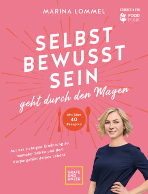 Das Kochbuch für mehr Selbstbewusstsein: Tipps, Rezepte und ganz viel Mindset für die Extraportion Selbstliebe! Nicht nur Liebe, sondern auch Selbstbewusstsein geht durch den Magen. Denn in einem wärmenden und sättigenden Essen liegt ganz viel Selbstfürsorge. Autorin Marina Lommel zeigt in ihrem Buch, wie jeder seinen eigenen Weg finden kann. Die Gründerin von Foodpunk strauchelte viele Jahre selbst - war schüchtern statt selbstbewusst und sparte Fett und Nährstoffe ein, statt sich daran satt zu essen. Der Start: Finde heraus wer du bist Das Buch, das eine Mischung aus Workbook und Kochbuch ist, startet mit Marinas Geschichte und vielen Tipps und Tricks, wie man Inner Growth erlangt. Im Kapitel Your Power geht es dann ans Eingemachte: Mit Selbsttests und Ernährungstagebuch findet man heraus, wie sich die eigene Ernährung in richtige Bahnen lenken lässt. Nach dem Motto: Selbsterkenntnis ist der erste Weg zur Besserung, helfen Bestandsaufnahme, Mindset-Coaching und Spickzettel dabei loszulegen. Das Buch ist interaktiv gestaltet. Die Rezepte: Glück auf dem Teller Wichtig ist: Die Mahlzeiten müssen happy machen und sättigen. Es geht nicht um Kalorien einsparen, sondern um Lebensmittel, die den Serotoninspiegel anheben und so nachweislich glücklich machen. Hirse-Porridge mit Himbeeren und Mandelmus Cashewtorte mit Salz-Karamellsauce Risotto mit Pfifferlingen Kabeljaufilet mit getrüffeltem Selleriepüree Rezepte für mehr Selbstbewusstsein Mit gezielter Lebensmittelauswahl lassen sich Bausteine für die Selbstbewusstseinshormone zuführen. Das klinkt komplizierter als es ist. Kürbiskerne, Butter, Sardinen, Walnüsse und Eigelb liefern überlebenswichtige Mikronährstoffe. Damit lassen sich köstliche und einfache Gerichte zubereiten, zum Beispiel: Mermaid Bowl mit Spirulina Avocado-Fudge Lachsschnitte mit pinkem Hummus Jakobsmuscheln mit Spargel Rezepte zum Kraft Tanken Sport ist so viel mehr als Kalorienverbrauch und Ausruhen so viel mehr als faul sein. Denn gerade in regenerativen Phasen merkt der Körper, was ihm guttut und was er braucht. Auch diese Entspannungsphasen können durch die richtige Ernährung unterstützt werden. Diese Lebensmittel helfen dabei: Artischocken Emmentaler Quinoa Feldsalat Haselnüsse Das Buch ist ein tolles Geschenk für die eigenen Kinder