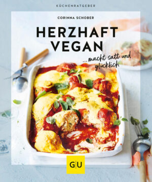 Herzhaftes Seelenfutter für jeden Tag und besondere Geschmackserlebnisse mit maximal 10 Zutaten - ganz ohne tierische Produkte. Deftiges Wohlfühlessen geht auch vegan und ist hier Programm! Herzhaft-kräftige Gemüse wie Zwiebeln und Lauch, Kartoffeln, Knoblauch, Kürbis oder Kohl kombiniert mit Pilzen, Getreide und Hülsenfrüchten plus kräftige Gewürze wie Chili, Räuchersalz und Räucherpaprika. Alles geröstet, geschmort, gebraten oder gebacken... Das gibt Aroma, Würze und Biss, sorgt für viel Geschmack auf dem Teller und macht uns satt und umami-glücklich!