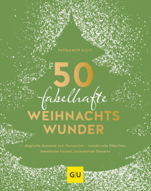 Last Christmas ... war das Backen für Weihnachten wie immer: voller Vorfreude, aber eben auch jede Menge Arbeit. This year …wird mit 50 kleine Weihnachtswunder endlich alles einfacher, schneller und leichter! Vom Plätzchenklassiker bis zu überraschenden Knusperkreationen, von Cookies bis Kipferln, von Plätzchen mit nur drei Zutaten über Rezepte, die sich mit nur einem Teig gleich vierfach variieren und neu verwandeln lassen, bis hin zu festlichen Naschereien ganz ohne Backen - Konditorin und Instagram-Star Fatmanur Kilic hat den Dreh raus, wie auch Backanfänger mit eingängigen Rezepten weihnachtliche Top-Hits landen. Das bringt beim Rühren, Backen und Verzieren die Vorfreude auf Hochtouren und hat das Zeug zum Weihnachtsklassiker!