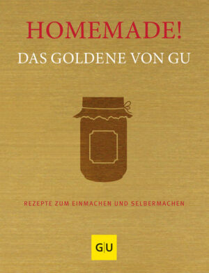 Mehr Homemade geht nicht! Über 250 Rezepte für alles, was selbst gemacht noch besser schmeckt!Am besten schmeckt es hausgemacht, das hat sich längst herumgesprochen. Haben Sie nicht auch Lust auf würzige Dips, fruchtige Konfitüren, feines Konfekt oder herzhaft-deftige Pasteten? Dann müssen Sie nicht unzählige Kochbücher wälzen, denn das Beste zum Selbermachen gibt es jetzt in einem Buch: Homemade! Das Goldene von GU. Hier finden Sie über 320 Rezepte für all die Köstlichkeiten, die aus der eigenen Küche noch besser schmecken - von Gelee und Kompott über Pralinen und Kuchen im Glas bis hin zu pikant Eingelegtem, Saucen und Terrinen. Selbermachen macht dreifach Freude: Man weiß, was man isst, kann seine Lieblingsprodukte über die Saison retten und schafft sich außerdem einen exklusiven Vorrat, den es so nirgendwo zu kaufen gibt. Und auch, wer aus reiner Selbstmachlaune räuchern oder beizen möchte oder Lust hat, Joghurt, Quark und Nudeln einmal selbst herzustellen, findet in Homemade! die besten Anregungen. Eine prall gefüllte Rezepte-Vorratskammer für jeden Geschmack! Das steckt im Buch: (1) Quittengelee & Himbeersirup (2) Schokotrüffel & Kuchen im Glas (3) Kirschkompott & Saure Gürkchen (4) Kräutercreme & Joghurtdip (5) Krustenbrot & grüne Nudeln (6) Kalbsfond & Tomatensauce (7) Fleischpastete & Räucherlachs