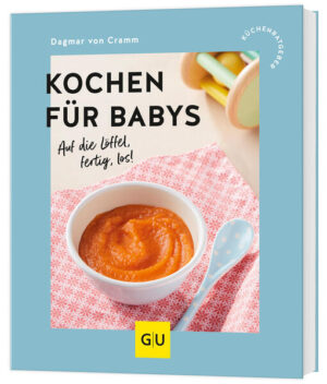 Das Baby ist da! Eltern wünschen sich nun vor allem Sicherheit, dass ihr Kleines gesund aufwächst. Top-Expertin Dagmar von Cramm hat im GU-Küchenratgeber "Kochen für Babys" alles Wichtige zusammengefasst: Bewährte und neue Rezepte, von den ersten Breien bis zu gemeinsamen Mahlzeiten, abgestimmt auf das Alter des Kindes (5. Monat bis 1 Jahr). Ernährungswissenschaftlich ausgewogen, ideal auch für kochunerfahrene Eltern. Mit hilfreichen Tipps und praktischen Hinweisen rund um die Babynahrung. Gesunde Rezepte wie Kürbisbrei, Zucchinibrei mit Lachs und Fingerfood wie Müslibällchen machen Baby und Eltern glücklich!