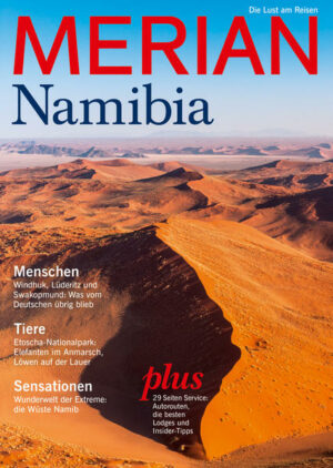 In dem MERIAN Magazin NamibiaFaszinierende Tierwelt