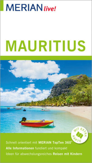 Mit MERIAN live! Mauritius erleben Das Paradies mitten im Indischen Ozean verzaubert mit türkisfarbenem Meer und satter tropischer Natur. Norden und Süden der Insel offenbaren die unterschiedlichsten Facetten: in Grand Baie mondäne Hotels und Luxus