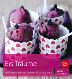 Auch ohne Eismaschine herzustellen · 45 Bio-Eisspezialitäten zum Selbermachen: echte Klassiker und ausgefallene Variationen · Milch- und Fruchteis, Sorbets, Granitas, Parfaits - und dazu die passenden Saucen · Alle Rezepte aus natürlichen Zutaten, auch mit Blüten, Kräutern und Gewürzen.