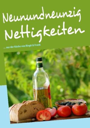 Außergewöhnliche Rezepte, zusammengetragen aus der ganzen Welt: Neunundneunzig Nettigkeiten haben Birgit & Frank Hrachowy für ihre Freunde gesammelt und in diesem kleinen Kochbuch für sie veröffentlicht.