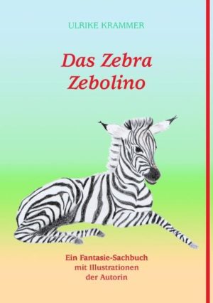 Honighäuschen (Bonn) - Das Zebrakind Zebolino lernt an der Seite seiner Mama das aufregende Leben in Afrika kennen.Was hat es mit dem wunderschön gestreiften Fell auf sich? Wer sind Freunde und Feinde der Zebras? Wie gelingt es einem Zebra, Feinde zu vertreiben? Welche Nahrung schmeckt gut? Wo finden Zebras im heißen trockenen Afrika Wasser?Auf alle Fragen findet Zebolino Antworten. Sachinformationen über das Leben der Zebras sind eingebettet in witzige und spannende Fantasiegeschichten. Es macht Spaß zu lesen, wie die Zebras ihr gestreiftes Fell erhalten haben, wie die Pferde über diesen gestreiften Schlafanzug der Zebras lachen, wie sich Zebras vor Angriffen von Löwen oder Stechfliegen retten können. Sie treten mit ihren harten Hufen oder verstecken sich mit Hilfe ihrer Streifen! Das glaubst du nicht? Dann lies dieses Buch! Hier findet sich eine gelungene Mischung aus Sachinformation und Fantasiegeschichte, die Freude am Lesen bereitet. Dies gilt für Jungen und Mädchen und für alle, die Tiere lieben.Folgende Bücher liegen vor:- Der Gecko Flitzi- Hippo-Marco, das Seepferdchen- Pino Pinguin- Sandro Siebenpunkt, der Marienkäfer- Andi Adebar, der Storch