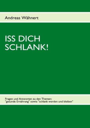 In Form eines Fragen-Antworten-Katalogs gibt das Buch kurz und praxisgerecht Hilfestellung zu den Themen "gesunde Ernährung" und "schlank werden und bleiben".Im Gegensatz zu 90 % der Ernährungsliteratur stellt es dabei die Physiologie des Stoffwechsels leicht verständlich in den Vordergrund und zeigt, warum Diäten nicht funktionieren, aber auch warum Sport ohne eine Ernährungsumstellung nicht schlank macht und Schokolade nicht zwingend Sünde ist.Der Schlüssel zur gesunden Ernährung und guten Figur liegt im Verständnis des extrem anpassungsfähigen eigenen Stoffwechsels.