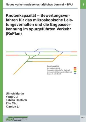 Honighäuschen (Bonn) - Ein wichtiger Aspekt von Leistungsuntersuchungen betrifft die Erkennung von Leistungsreserven sowie die Lokalisierung von Engpässen insbesondere in komplexen Eisenbahninfrastrukturen. Der Schwerpunkt der in diesem Bericht beschriebenen Forschungsarbeiten liegt daher in der Entwicklung eines neuen Beschreibungsmodells zur Modellierung von Eisenbahnknoten, welches die Entwicklung eines Ansatzes zur Berechnung der Knotenkapazität ermöglicht und anhand dessen auch das Leistungsverhalten einzelner Belegungselemente bestimmt und bewertet werden kann. Des weiteren werden neu entwickelte Algorithmen zur Auswertung der Belegungen und Behinderungen auf einzelnen Belegungselementen beschrieben, welche die genaue Lokalisierung von potentiellen Engpässen im Untersuchungsraum sowie eine Klassifizierung dieser Engpässe nach deren tatsächlichen betrieblichen Einfluss erlauben. Durch die Einbindung der entwickelten Lokalisierungs und Bewertungsmethoden in die Software PULEIV wird die praktische Anwendbarkeit der neuen Methoden sichergestellt und damit die Grundlage für die Erweiterung von Leistungsuntersuchungen auch auf die mikroskopische Ebene geschaffen.