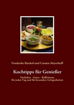 Über 400 Rezepte zeigen, wie einfach Kochen ist. Jeder kann es, wenn er drei Dinge hat: Gute Zutaten, Muße und die Liebe zum Essen. Das „Wie“ wird in diesem Buch ausführlich beschrieben. Hausmannskost, internationale Küche und leckere Festtagsmenüs rund ums Jahr gelingen mit diesen Grundrezepten immer, wobei noch Raum für eigene Variationen und Kreationen bleibt. Jede Menge Küchentipps und ein ausführliches Glossar runden diese Sammlung ab.Die Autoren sind leidenschaftliche Hobbyköche. In jahrzehntelangen Versuchen haben sie die optimalen Zubereitungsarten und die geeigneten Zutaten für den besten Geschmack der Speisen gesucht und gefunden. Sie legen großen Wert auf eine einfache Vorgehensweise ohne zuviel Aufwand, dafür mit normalen haushalts- und küchentechnischen Mitteln. „Gewusst wie“ ist dabei das Zauberwort.