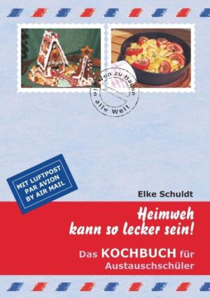 Ein längerer Aufenthalt im Ausland bedeutet vordergründig, eine neue Sprache zu lernen und sich in ungewohnter Umgebung zurechtzufinden. Sehr schnell stellen Austauschschüler und -studenten jedoch fest, dass es da noch weitaus mehr zu entdecken gibt. Und bei diesem Prozess werden sie sich unvermeidlich auch mit ihrer eigenen Kultur beschäftigen. Diesem Gedanken möchte das Buch „Heimweh kann so lecker sein!“ auf kulinarischem Gebiet gerecht werden, mit vielen einfachen Rezepten, Ideen und Anregungen rund um den heimischen Herd.Gelegenheiten, eine Kostprobe der traditionellen deutschen Küche auf den Tisch zu stellen gibt es vielerlei: eine Kleinigkeit für ein internationales Büffet beim Treffen mit anderen Austauschschülern, gemeinsamer Backspaß zu Weihnachten oder ein komplettes Menü als Dankeschön für die Gastfamilie sind Beiträge zu einem echten Kulturaustausch! - auch für Kochanfänger geeignet- alle Rezepte zweisprachig deutsch/englisch- Umrechnung in US-amerikanische Maßeinheiten