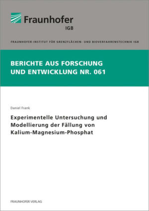 Kalium ist neben Phosphor ein essenzieller Makronährstoff, der als ein Hauptbestandteil von Düngemitteln das Pflanzenwachstum positiv beeinflusst. Kalium (K) gelangt über das Futter von Nutztieren in deren Gülle. Ein guter Ansatz, um sowohl Kalium als auch Phosphor aus der Gülle zurückzugewinnen, ist die Fällung beider Stoffe zusammen mit Magnesium als sogenanntes Kalium-Magnesium-Phosphat (KMgPO4 · xH2O, KMP).