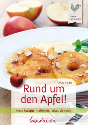 Rund 20 Kilogramm Äpfel pro Jahr isst statistisch gesehen jeder deutsche Bundesbürger. Doch nicht nur knackig frisch zum Hineinbeißen ist der Apfel ein Genuss - auch als raffinierte Zutat in diversen Rezepten vom Salat bis zur Nachspeise hat er einen festen Platz verdient. Ob überraschend mit Fisch oder Fleisch, raffiniert mit Gemüse oder klassisch im Kuchen: In rund 100 Rezepten steht das beliebteste Obst der Deutschen in diesem Landküche-Titel im Mittelpunkt.