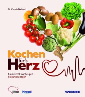 Das Herz ist unser Lebensmotor. Wer fit und gesund bleiben möchte, sollte sich daher vor allem um sein Herz kümmern. Kraft für das Herz in der Küche zu tanken ist anregender und wohltuender als man denkt! Herz und Gefäße profitieren von bunten, abwechslungsreichen Gerichten mit viel frischem Obst und Gemüse, Fisch und wenig Fleisch. Nüsse, Avocado und Olivenöl liefern hochwertige Fette, Getreide und Hülsenfrüchte bringen wertvolles Eiweiß. Viele wertvolle Tipps für einen herzfreundlichen Alltag und Fachbeitrage von führenden Herzexperten machen das Buch „Kochen für´s Herz“ zu einem motivierenden Coach für Ihr Herz.