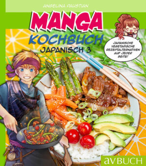 Der dritte Teil des beliebten Manga Kochbuchs Japanisch ist da! Es geht weiter mit einfachen sowie kreativen japanischen Rezepten. Ganz neu bei diesem Titel ist, dass sich auf jeder Rezeptseite eine Veggie-Alternative findet. Damit ist das Buch für alle Liebhaber der japanischen Küche geeignet! Das Manga Kochbuch Japanisch 3 zeigt vor allem alltagstaugliche japanische Rezepte, die schnell und einfach zu kochen sind. Dazu gibt es viele selbst gemachte japanische Saucen, damit diese nicht mehr extra gekauft werden müssen. So können Okonomiyaki, Yakisoba und Tonkatsu jederzeit genossen werden. Ein weiteres Highlight sind die köstlichen und pfiffigen Fusions­rezepte! Egal ob Teriyaki Burrito, Ramen-Snacknüsse oder Gyoza Lasagne - den Leser erwarten einige verrückte, aber immer leckere Ideen und ganz neue Geschmackskombinationen. Wie immer führen die beiden Haupt­charaktere Aya und Daisuke mit ihren kurzen Geschichten im Mangastil durch das Buch. Sie vermitteln die japanische Esskultur auf sympathische Weise. Die verschiedenen Kapitel im Buch beschäftigen sich mit Hauptspeisen, Süßspeisen und Snacks. Die Rezepte sind ebenso für den Alltag wie für besondere Tage geeignet.