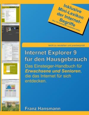 Honighäuschen (Bonn) - Auf den ersten Blick denkt man ja der Internet Explorer 9 sei sehr, sehr spartanisch ausgestattet. Der Schein trügt aber gewaltig. Da stecken ganz schön viele und auch interessante Funktionen unter der Haube. Man muss sie nur finden. Aber dabei soll Ihnen dieses Buch ja helfen. Stabilität, Geschwindigkeit und Sicherheit sind nicht nur für mich als Autor und Internet-Programmierer wichtig, sondern auch oder vielleicht sogar gerade für den normalen Benutzer des Internets. Mir reicht es nicht aus, nur zu schreiben, wie man etwas ein- und ausschaltet. Ich möchte auch, dass Sie lernen, wozu das überhaupt gut ist und was es genau macht.