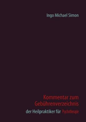 Honighäuschen (Bonn) - Dieser Ratgeber erläutert die korrekte Rechnungsstellung eines Heilpraktikers für Psychotherapie auf Grundlage der Gebührenordnung für Heilpraktiker (GebüH) in der Auslegung für Psychotherapie. Der Autor, selbst erfahrener Heilpraktiker für Psychotherapie, zeigt anhand zahlreicher konkreter Beispiele, wie eine erstattungsfähige Rechnung geschrieben wird. Hierbei kommen weit mehr Ziffern der Gebührenordnung zum Einsatz als nur der Bereich 19, der die psychotherapeutischen Behandlungen enthält. Warum das möglich ist, wie das geht und welche Vorteile Ihnen als Therapeut daraus entstehen, erklärt Ihnen Ingo Michael Simon ausführlich und anschaulich in diesem Ratgeber, der einzigartig auf dem Buchmarkt ist. Häufig wird behauptet: Psychotherapie wird nicht erstattet! Die Leistungen eines Heilpraktikers mit eingeschränkter Zulassung (Psychotherapie) sind nicht erstattungsfähig! Nur Ziffern aus dem Block 19 dürfen in Rechnungen benutzt werden! Hypnose wird nicht erstattet! Kinesiologie kann nicht abgerechnet werden! Spirituelle Verfahren sind nicht über das Gebührenverzeichnis darstellbar! Der Autor beweist mit seinen Ausführungen das Gegenteil! Hierzu werden zahlreiche Beispiele ausführlich dargestellt und kommentiert. Können Sie sich vorstellen, eine Reinkarnationssitzung nach GebüH in Rechnung zu stellen, wobei sie als solche nicht erkennbar ist und ohne dabei zu tricksen oder zu lügen? Lesen Sie diesen Ratgeber. Es ist möglich.