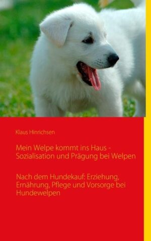 Honighäuschen (Bonn) - Die früheste Entwicklung prägt einen Welpen nachhaltig für sein weiteres Leben, denn die wichtigsten Entwicklungsphasen sind die ersten Lebensmonate.Dieser Welpenratgeber informiert mit vielen Farbfotos ausführlich und anschaulich über die Eingewöhnung und Sozialisierung, Prägung und Erziehung, Gesundheitsvorsorge, Krankheiten und Pflege eines Welpen. Neue Welpenbesitzer erhalten umfangreiche Tipps, wie sie schon in der ungemein wichtigen Prägungsphase die optimalen Grundlagen für ein schönes und problemloses Zusammenleben mit ihrem Hund legen.