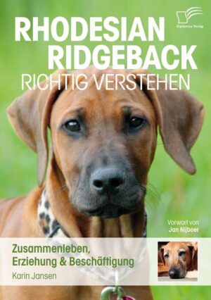 Honighäuschen (Bonn) - Rhodesian Ridgebacks beeindrucken uns durch ihre Athletik, ihr Auftreten und ihr Selbstverständnis. Sie haben keinen will to please, sondern fragen uns, was wir für sie tun können. Der Hundehalter steht vor der Herausforderung, einen artgerechten Umgang mit dem Jagdinstinkt und der häufig auftretenden Skepsis gegenüber allem Fremden zu finden. Das Wesen dieser Hunde sowie eine verständnisvolle Erziehung und Beschäftigung sind Thema dieses Buches. Dabei liegt der Schwerpunkt nicht auf den äußerlichen, sondern den charakterlichen Merkmalen der Rasse. Insgesamt widmet sich die Autorin folgenden zentralen Punkten: Richtiges Verständnis, harmonisches Zusammenleben, Erziehung durch Beziehung und artgerechte Beschäftigung. Jan Nijboer (Natural Dogmanship®): Der Rhodesian Ridgeback kann nach Anwendung des in diesem Buch vermittelten Wissens eine Bereicherung für jeden Mensch sein, der - wie der Ridgeback selbst -mehr Tiefgang in einer Beziehung sucht!