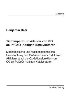 Honighäuschen (Bonn) - In der Nachbehandlung von Autoabgasen wird der Tieftemperaturoxidation von CO eine immer größer werdende Bedeutung zugesprochen. Ein Konzept, welches in einer realen Applikation angewandt werden kann, wird in dieser Arbeit vorgestellt. Als Basis wird hierbei die Reduzierbarkeit von Pt/CeO2-haltigen Katalysatoren verwendet. In der Literatur ist schon lange bekannt, dass sich die Aktivität der CO-Oxidation an Pt/CeO2-haltigen Katalysatorsystemen durch eine reduktive Vorbehandlung steigern lässt. Typischerweise werden hierzu immer lange Reduktionszeiten eingestellt, was in der Applikation allerdings nicht realisierbar und sinnvoll ist. In dieser Arbeit wird demonstriert, dass sich die Aktivität zur CO-Oxidation signifikant durch einen kurzen Reduktionspuls steigern lässt, welcher ebenfalls in einer Applikation realisierbar ist. Es werden außerdem die zugrundeliegenden physikochemischen Aspekte während der reduktiven Aktivierung behandelt.