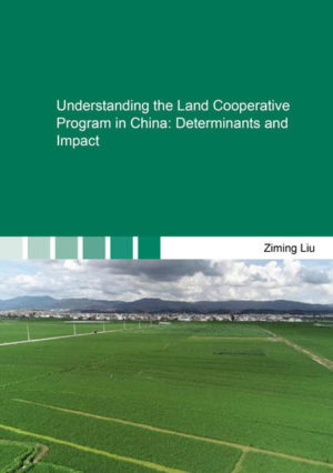 Honighäuschen (Bonn) - This book is my Ph.D. dissertation which I have finished at Humboldt-Universität zu Berlin. The topic of the book is the land cooperative program in rural China, a widely implemented policy which aims to consolidate agricultural land by encouraging individual households to transfer land to land cooperatives and then to collectively manage the land. In the book, I analyze household and village level data from two cities, Suzhou and Yangzhou, in Jiangsu Province, China. At the core of this book is the question how local context and household characteristics interact with the implementation of the land cooperative program. The book has five chapters, including an introduction chapter, a conclusion chapter and three empirical chapters. In chapter one, I introduce the background of the reserach and highlight the importance of the work. In chapter two, I explore the impact of different local context variables on the relative amount of land managed by land cooperatives across villages. In chapter three, I investigate the determinants of households cooperative membership and its implication on labor allocation. In chapter four, I analyze how and what is the impact of cooperative members' participation in decision-making processes within the cooperative organization. In chapter five, I summarize the main findings and raise policy implications.