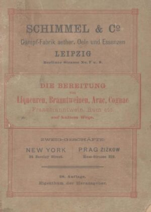 Das Buch ist ein zeitgeschichtliches Dokument das zeigt, wie vor über hundert Jahren besonderer Alkohol hergestellt und veredelt wurde. In den Reprint sind viele verschiedene Rezepte zur Herstellung und Veredlung von Alkohol zusammengetragen. Gerade heute, wo man sich wieder auf altes Wissen besinnt, kann dieses Buch eine wahre Goldgrupe für eine Cocktailbar oder für Liebhaber von Feinbränden sein.