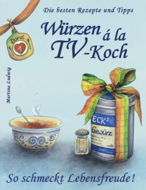 Entdecken Sie einen völlig neuen, unkomplizierten Koch- und Backtrend! Dank der raffinierten Gewürzmischungen des bayrischen Fernsehkochs, der auch als "Gewürzepapst" bekannt ist, werden Sie ohne große Vorkenntnisse zum "privaten Sternekoch". In Band 1 der neuen Serie werden 5 beliebte Mischungen vorgestellt mit wertvollen Tipps aus der Praxis für vielseitige Anwendungen. Dabei geht alles schnell, ist einfach, schmeckt lecker und entspricht der modernen, gesunden Küche. Neben einem umfassenden Ratgeberteil sind über 50 raffinierte Rezepte mit 40 Farbfotos enthalten - ein nützliches, unentbehrliches Nachschlagewerk für alle Liebhaber der Gewürzmischungen. Durch die liebevolle Gestaltung mit kleinen Aquarellen wird das Buch zum besonderen Geschenk. Band 1 beinhaltet viele Tipps sowie abwechslungsreiche Koch- und Backrezepte zu: Gewürzmischung für Geschnetzeltes - Nudelgewürzmischung - Thai Curry mild - Ingwer-Knoblauch-Salz und Tropic-Orangenzucker.