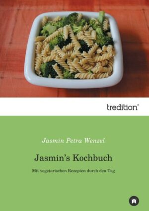 Jasmin's Kochbuch beinhaltet über 80 vegetarische Rezepte. Ob für das Frühstück, für das Mittagessen, für nachmittags oder für abends. Für jede Tageszeit gibt es verschiedene Rezepte. Die Zutaten beziehen sich dabei immer auf 2 Personen. Alle Rezepte sind ganz leicht und schnell zu kochen bzw. zu backen. "Jasmins Kochbuch" ist erhältlich im Online-Buchshop Honighäuschen.