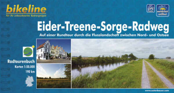 Der Eider-Treene-Sorge-Radweg führt Sie auf 190 Kilometern durch eine eindrucksvolle Flusslandschaft