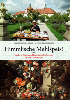 Wer 'Gesegnete Mahlzeit! - Gutes und Gesundes aus der Klosterküche' kennen gelernt hat, wird vielleicht schon geahnt haben, dass ein zweites Werk aus der Fülle historischer und aktueller Rezepte aus Küche und Archiv des Benediktinerstiftes Seitenstetten nicht lange auf sich warten lassen wird. Daher ist auch der Titel ein begeisterter Ausruf: Himmlische Mehlspeis! Für ihr neues, von Abt Berthold Heigl fotografiertes Backbuch, durfte Irmengard Hofmann die Mehlspeisen an den allerschönsten Flecken des paradiesischen klösterlichen Hofgartens des Stiftes präsentieren, die zuvor in der Klosterküche gebacken wurden. Durch langjährige Kontakte der Autorin zum Stift und Teilnahme am klösterlichen Leben entstand ein authentisches, originelles Werk, das die neuen und traditionellen, in der Stiftsküche erprobten Rezepte klar gliedert und für jedermann verständlich und leicht nachvollziehbar macht. Mit verbürgten historischen Rezepten in Originalschrift und in gut aufbereiteter Übertragung bietet das Buch Liebhabern von Torten, Kuchen, Obst- und Mehlspeisen einen besonderen Genuss