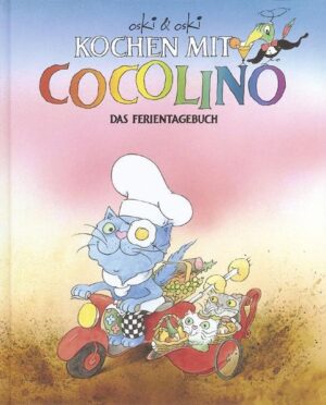 Meisterkoch Cocolino ist ein blauer Kater und hat ein Baum-Restaurant. In ihren Ferien besuchen ihn der kleine Pomo und seine Katzenschwester Dora. Sie wollen bei Cocolino kochen lernen. Das geht am ersten Tag mit Müsli los und endet am letzen Ferientag mit einem großen, kindergerechten Abschiedsmenü am schön gedeckten Tisch. An den Tagen dazwischen wird ein Kostümfest gefeiert, Brot und Brötchen gebacken, Eis hergestellt, ein Picknick vorbereitet, die Zubereitungsmöglichkeiten von Eiern entdeckt, Nudelsauce gerührt. kurzum zwei Wochen Grundkurs Küche absolviert. Und da der Schweizer Spitzenkoch und Autor Oskar Marti 'Chrüter-Oski' genannt wird, kommen auch frische Kräuter und Blüten nicht zu kurz. Beim Sommersalat etwa dürfen die Kinder mit Gänseblümchen und Borretschblüten dekorieren. Auch eine Schule für die Sinne! Langeweile in den Ferien ade! Zudem ein schönes Kinderkochbuch, das Freude am Kochen und Geniessen weckt.