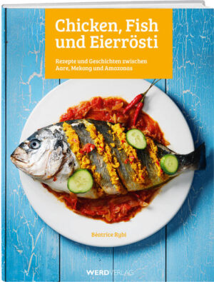 «Chicken, Fish und Eierrösti» regt mit einem bunten Mix aus einheimischen und exotischen Gerichten zum Experimentieren und Improvisieren an. Die kulinarische Weltenbummlerin Béatrice Rybi hat die Rezepte auf ihren Reisen gesammelt.