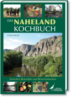 Auf ihrem Weg in den Rhein quert die Nahe einen der schönsten Landstriche der Republik, der mit edlen Weinen und feiner Küche aufwartet. Giesela Kehl entdeckte bei ihrer Suche nach den Wurzeln der örtlichen Küche fast vergessene Rezepte die sie im Naheland Kochbuch genauso vorstellt, wie die modernen Klassiker dieser einzigartigen Region. Die Kochbücher der Edition Limosa verbinden von jeher die kulinarischen Aspekte einer Region mit der örtlichen Geschichte. So auch in diesem Fall. Mit Mundartgedichten und Kurzgeschichten wird das Naheland dem Leser schmackhaft gemacht. Das Naheland-Kochbuch enthält mehr als 200 traditionelle, schon fast vergessene, überlieferte aber auch moderne Rezepte. Die Sammlung reicht von deftig bis fein und ist für Anfänger wie für Küchenprofis eine echte Bereicherung. Wenn dann auch noch auf die frischen, regionalen Zutaten zurückgegriffen werden kann, ist das Festessen perfekt.