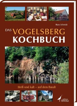 Der Vogelsberg liegt in der Mitte Hessens etwa 60 Kilometer nordöstlich von Frankfurt zwischen den Städten Alsfeld, Fulda, Büdingen und Nidda, zwischen Spessart, Wetterau, Knüll und Rhön. Er ist mit 2500 Quadratkilometern das größte zusammenhängende Vulkangebiet Europas, das sich aus vielen sich überlagernden Einzelvulkanen zusammensetzt. Die abwechslungsreiche Landschaft besteht aus ausgedehnten Wäldern in den Höhenlagen des Vogelsberges sowie Heckenlandschaften und Wiesenflächen in den tieferen Regionen. Sanfte Hügel und große Mischwälder mit Hochmoor, Teichen und Flüssen und Bächen laden zum Wandern, Entdecken und Erholen ein. Zahlreiche Naturdenkmale wie uralte Linden, Buchen und Eichen oder Felsblöcke, Felsgruppen und -meere warten auf Entdeckung, wobei die sich um diese Naturdenkmale rankenden Sagen und Geschichten besonders gerne gehört werden. Diese vielfältige Tier- und Pflanzenwelt machen den Vogelsberg zur beliebten Urlaubs-, Ausflugs- und Freizeitregion. Das überwiegend landwirtschaftliche Gepräge des Vogelsberges liefert die qualitativ hochwertigsten Produkte für die regionale Küche. Die kulinarische Vielfalt der Region, für die Hans Schmidt in vorderster Linie eintritt, bildet sich auch im Kochbuch deutlich ab. Dabei legen Hans Schmidt und seine gastronomischen Kollegen im Vogelsberg großen Wert auf die Gesundheit, die Frische und vor allem aufs Regionale bei den vielfältigen Produkten. Nicht zuletzt sollen die rund 160 Rezepte dazu dienen, die traditionelle Küche der Region neu zu entdecken. Das Buch wird herrlich abgerundet von einer Vielzahl Anekdoten, Geschichten und Sagen und wunderschönen Fotografien aus der Region.