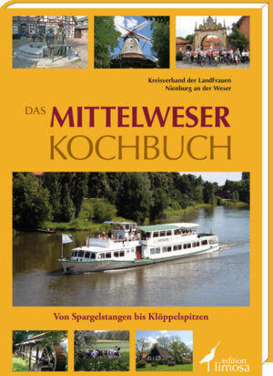 Viel Grün, wolkenloser Himmel und ein sich schlängelndes Wasserband beschreiben die Mittelweser Region eindrücklich. Unser Fluss wird von Minden bis Bremen als Mittelweser bezeichnet. Dörfer und kleine Flecken bestimmen das ländlich geprägte Bild. Namhafte Großunternehmen und mittelständische Betriebe stellen trotzdem einen Großteil der Arbeitsplätze. Kenner von Flora und Fauna geraten über die Vielfalt unserer Region regelmäßig ins Schwärmen. Für Familien bietet sich hier 'Urlaub auf dem Bauernhof' an. Begehrt sind auch die vielen Stellplätze für Campingfreunde und Reisemobilisten. Hofläden und Wochenmärkte, insbesondere der Nienburger Wochenmarkt, locken mit regionalen Spezialitäten. Nicht nur entlang der Spargelstraße sind ausgesuchte, kulinarische Angebote zu finden. Der Nienburger Spargelteller, Steaks vom Galloway und Weserfisch stehen auf den Speisekarten. Herzlich willkommen 'auf dem platten Land' und viel Freude mit diesem Buch. Genießen und entdecken Sie unsere Heimat in den mehr als 150 Rezepten, über 25 Geschichten und zahlreichen Fotografien von Landschaft und Kultur.