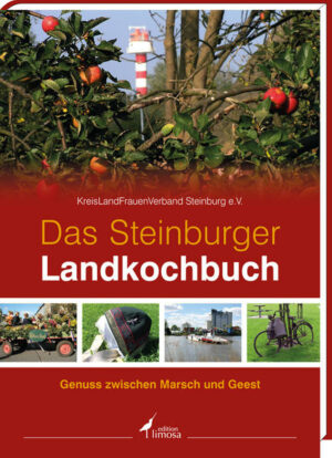 Die Kostbarkeiten regionaler Küche und Kultur Ein Steinburg-Porträt der ganz besonderen Art präsentieren Ihnen die Landfrauen in diesem Buch. So vielseitig wie die Landfrauen im Kreis Steinburg sind, so abwechslungsreich ist die Auswahl der etwa 150 enthaltenen Rezepte  von der traditionellen bis zur modernen, schnellen Küche. Ein Markenzeichen des Kreises Steinburg ist die Vielfalt an regional erzeugten Produkten. Den Glückstädter Matjes, das sogenannte Silber des Meeres, kennt man weit über die Kreisgrenze hinaus. Auch Obst- und Gemüseanbau finden auf dem Marschboden ideale Voraussetzungen und der Kartoffelanbau auf dem Geestboden bereichert das Angebot. Zahlreiche interessante und unterhaltsame Geschichten und Anekdoten über ihre Heimat haben die Landfrauen des Kreises Steinburg zusammengetragen, um Ihnen die Besonderheiten und die Kultur des Kreises näherzubringen. Der Kreis Steinburg ist Naherholungsgebiet und bietet seinen Einwohnern und Gästen vielseitige Möglichkeiten zum Fahrradfahren und Wandern sowie für Reit- und Wassersport. So kann man auf ausgeschilderten Wegen Nase an Nase mit Traumschiffen radeln, auf den Spuren der ersten Christen pilgern oder die abenteuerlichen Wege der Ochsentreiber und Soldaten verfolgen. Sollten Sie während Ihres Ausflugs Appetit auf Kaffee, Kuchen oder eine deftige Mahlzeit verspüren, laden Bauernhofcafés und Landgasthöfe zur Einkehr ein. Der Kreis Steinburg ist im Südwesten Schleswig-Holsteins zu finden. Marschen, Geest und bedeutende Wasserstraßen wie Elbe, Stör und der Nord-Ostsee-Kanal prägen das Landschaftsbild. Die Schönheit der Landschaft und auch die kleinen Kostbarkeiten der Umgebung können Sie anhand von über 300 Bildern in diesem Buch genießen. "Das Steinburger Landkochbuch" ist erhältlich im Online-Buchshop Honighäuschen.